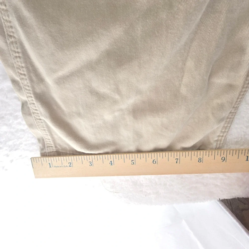 Carhartt Carpenter Utility Tech Pants Mens 34x31 Khaki Dungaree Canvas‎ Durable